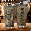 Camellia Personalized Mental Style Ancient EgyptStainless Steel Tumbler-Double-Walled Insulation Travel Cup With Lid 02