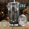Camellia Persionalized Irish Armor Stainless Steel Tumbler - Customized Double - Walled Insulation Travel Thermal Cup With Lid