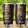 Camellia Personalized Owl Is There Coffee In It Stainless Steel Tumbler - Customized Double-Walled Insulation Travel Thermal Cup With Lid Gift For Coffee Lover