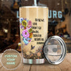 Camellia Personalized Flower Butterfly Those We Love Dont Go Away They Fly Us Everyday Stainless Steel Tumbler - Customized Double-Walled Insulation Travel Thermal Cup With Lid