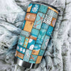 Camellia Personalized Beach Lover Stainless Steel Tumbler - Customized Double-Walled Insulation Travel Thermal Cup With Lid