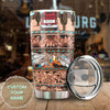 Camellia Personalized Horse Gypsy Leather Style Stainless Steel Tumbler - Double-Walled Insulation Vacumm Flask - Gift For Horse Lovers, Cowgirls, Cowboys, Perfect Christmas, Thanksgiving Gift