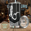 Camellia Personalized Mermaid Sliver Style Stainless Steel Tumbler-Double-Walled Insulation Travel Cup With Lid