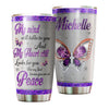 Camellia Personalized Butterfly My Soul Know You Are At Peace Stainless Steel Tumbler - Double-Walled Insulation Vacumm Flask - For Thanksgiving, Memorial Day, Christians, Christmas Gift