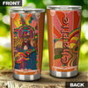 Camellia Personalized Hippie Rock And Roll Man with Guitar Stainless Steel Tumbler-Sweat-Proof Double Wall Travel Cup With Lid Gift For Rock Music Fan