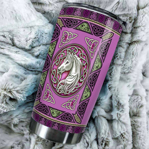 Camellia Personalized The Raggy Colt Often Made A Powerful Horse Stainless Steel Tumbler - Customized Double-Walled Insulation Travel Thermal Cup With Lid