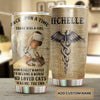 Camellia Personalized Once Upon A Time There Was A Girl Who Really Wanna Be A Nurse And Loves Cats Stainless Steel Tumbler - Double-Walled Insulation Vacumm Flask - Gift For Nurse, Nurse's Day