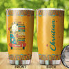 Camellia Personalized Be The Girl With Messy Hair And Open Heart Stainless Steel Tumbler-Vacuum Sealed Travel Therma Cup With Lid