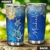 Camellia Personalized Crystal Sunflower Turtle You Are My Sunshine Stainless Steel Tumbler - Customized Double-Walled Insulation Travel Thermal Cup With Lid Gift For Soulmate Lover Kid