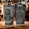 Camellia Personalized First In Last Out Stainless Steel Tumbler-Double-Walled Insulation Gift For Firefighter Fireman 04