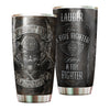 Camellia Personalized First In Last Out Stainless Steel Tumbler-Double-Walled Insulation Gift For Firefighter Fireman 04