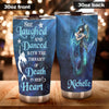 Camellia Personalized She Laughed And Dance with The Though Of Death In Her Heart Stainless Steel Tumbler-Double-Walled Insulation Travel Cup With Lid