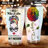 Camellia Personalized I Am Who I Am Your Approval Don't Needed Stainless Steel Tumbler-Sweat-Proof Double Wall Travel Cup With Lid Gift For Girl