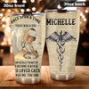 Camellia Personalized Once Upon A Time There Was A Girl Who Really Wanna Be A Nurse And Loves Cats Stainless Steel Tumbler - Double-Walled Insulation Vacumm Flask - Gift For Nurse, Nurse's Day