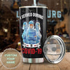 Camellia Personalized Nurse I Served Dering Covid 19 Stainless Steel Tumbler - Double-Walled Insulation Vacumm Flask - Gift For Nurse, Christmas Gift, International Nurses Day