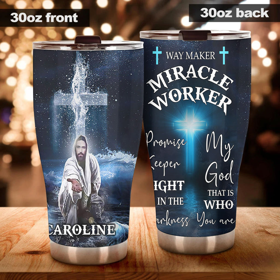 Camellia Personalized God That Is Who You Are  Stainless Steel Tumbler- Double-Walled Insulation Travel Tharma Cup With Lid