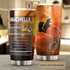 Camellia Personalized Horse Cowgirl Facts Stainless Steel Tumbler - Double-Walled Insulation Vacumm Flask - Gift For Horse Lovers, Cowgirls, Cowboys, Perfect Christmas, Thanksgiving Gift