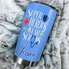 Camellia Personalized Nurse Hero Uniform Stainless Steel Tumbler - Double-Walled Insulation Vacumm Flask - Gift For Nurse, Christmas Gift, International Nurses Day