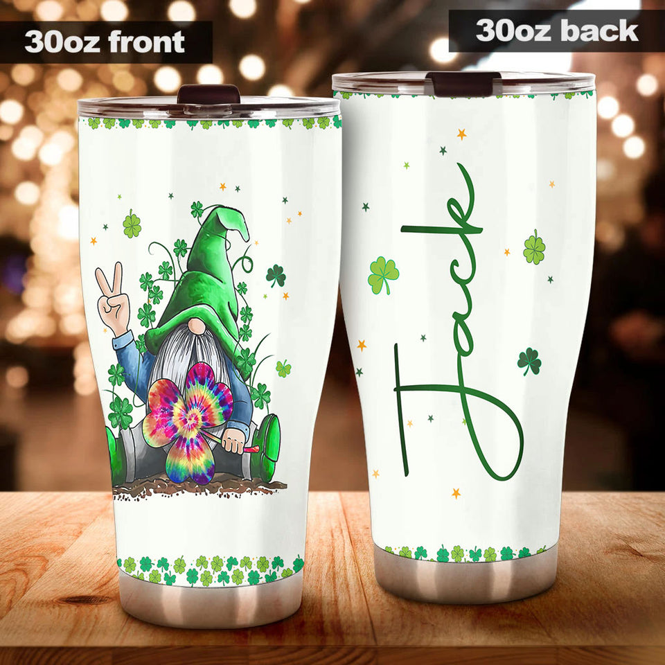 Camellia Personalized Hippie Gnomy Stainless Steel Tumbler-Double-Walled Insulation Travel Cup With Lid Gift For Chistmas 03