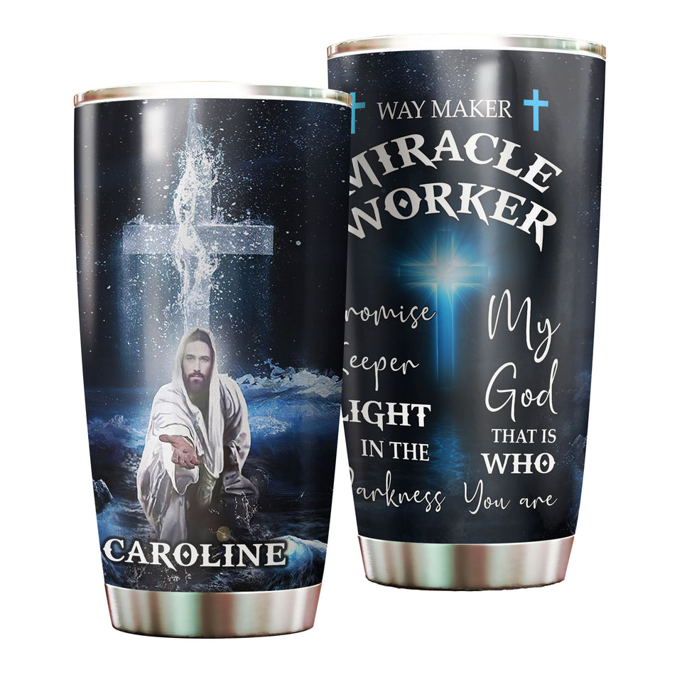 Camellia Personalized God That Is Who You Are  Stainless Steel Tumbler- Double-Walled Insulation Travel Tharma Cup With Lid