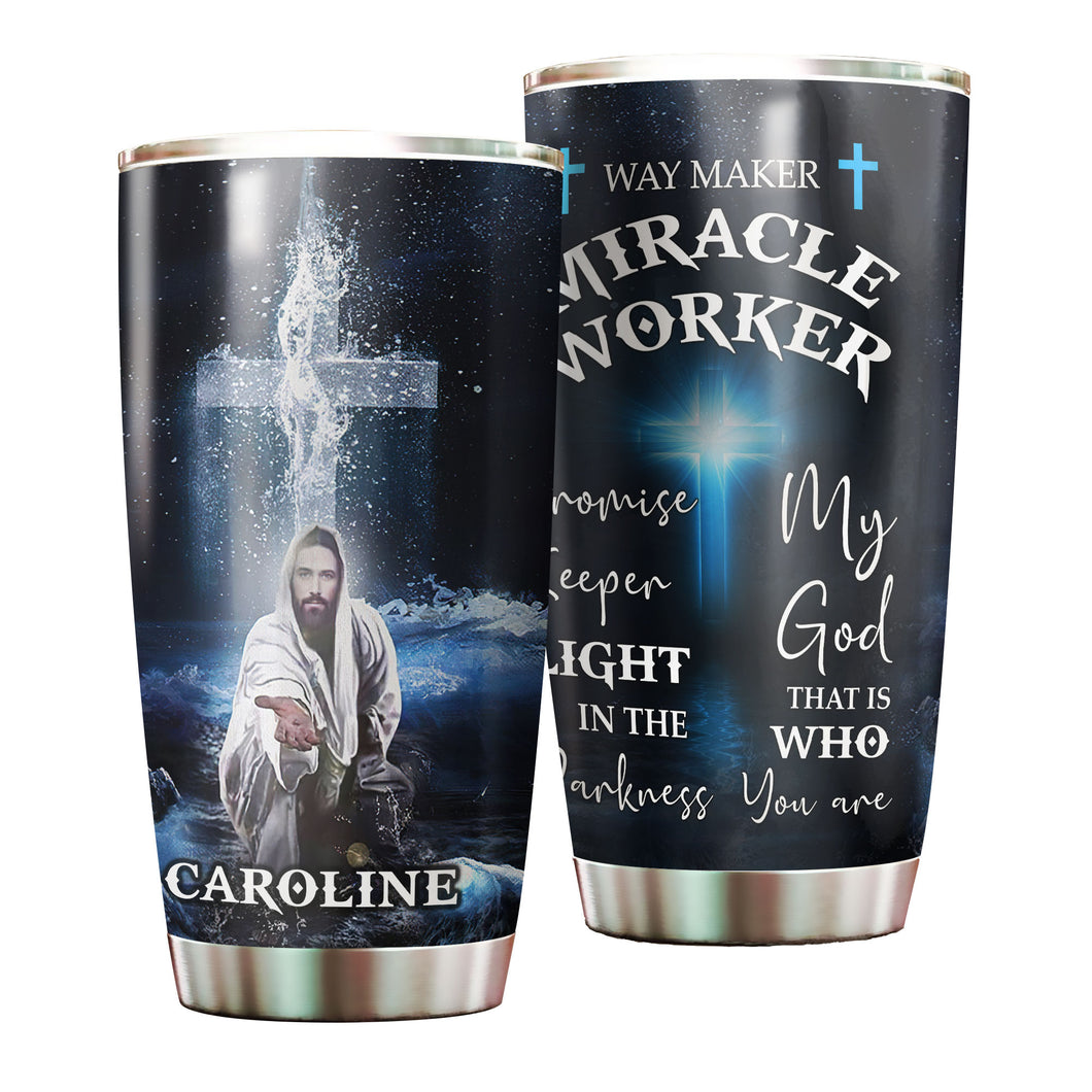 Camellia Personalized God That Is Who You Are  Stainless Steel Tumbler- Double-Walled Insulation Travel Tharma Cup With Lid