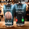 Camellia Persionalized Basketball Backboard Is Calling And I Must Go Stainless Steel Tumbler - Customized Double - Walled Insulation Travel Thermal Cup With Lid Gift For Basketball Player