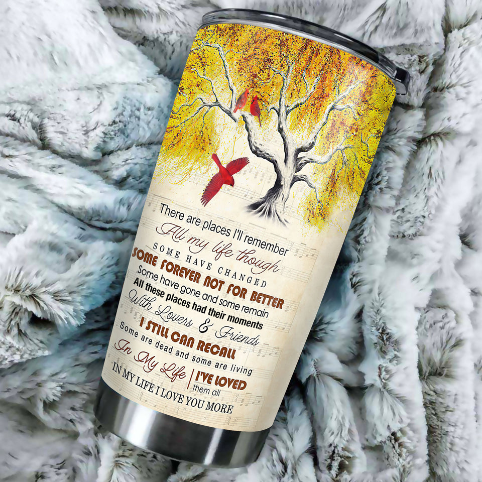 Camellia Personalized In My Life I Loved Them All Stainless Steel Tumbler-Double-Walled Insulation Travel Cup With Lid