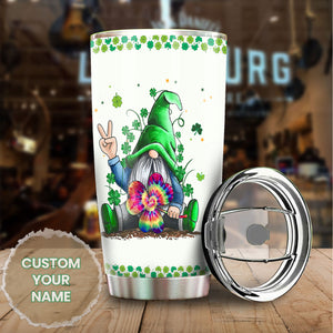 Camellia Personalized Hippie Gnomy Stainless Steel Tumbler-Double-Walled Insulation Travel Cup With Lid Gift For Chistmas 03