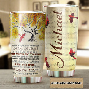 Camellia Personalized In My Life I Loved Them All Stainless Steel Tumbler-Double-Walled Insulation Travel Cup With Lid