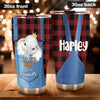 Camellia Personalized Just A Girl Who Loves Elephants Stainless Steel Tumbler-Double-Walled Insulated Gift For Elephant Lover Animal Lover