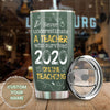 Camellia Persionalized Never Underestimate A Teacher Who Survived 2020 Online Teaching Stainless Steel Tumbler - Customized Double - Walled Insulation Travel Thermal Cup With Lid Gift For Teacher