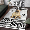 Personalized French Bulldog Rug 05432