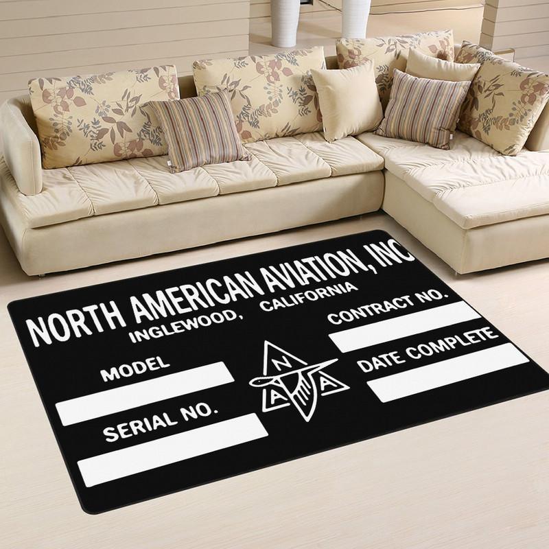 North American Aviation Data Plate Rug 05235