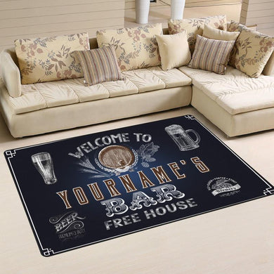 Personalized Bar Free House Rug 06817