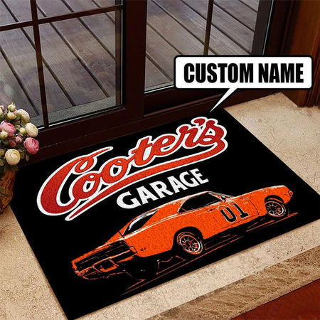Personalized Garage Door Mat Inside Rug Floor Outdoor Mats Decorations 07347