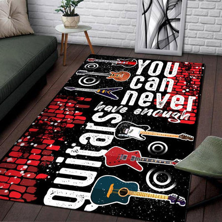 You Can Never Have Enough Guitars Rug 06311