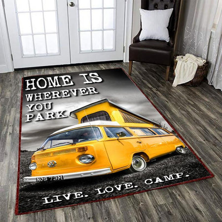 Campervan Rug Volkswagen Camper Van 03464