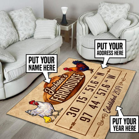 Personalized Farmhouse Rug 05513