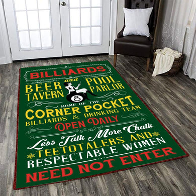 Billiard Pool Room Rug 06053