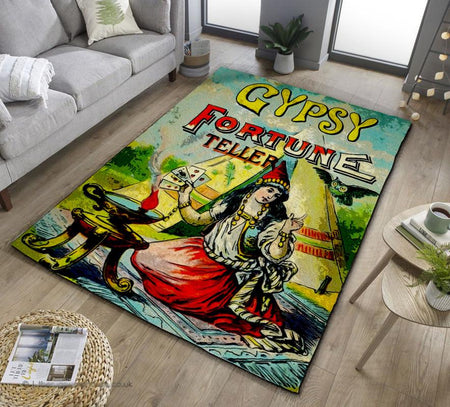 Gypsy Fortune Teller Vintage Rug 07083