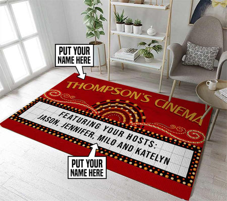 Personalized Home Cinema Rug 06437