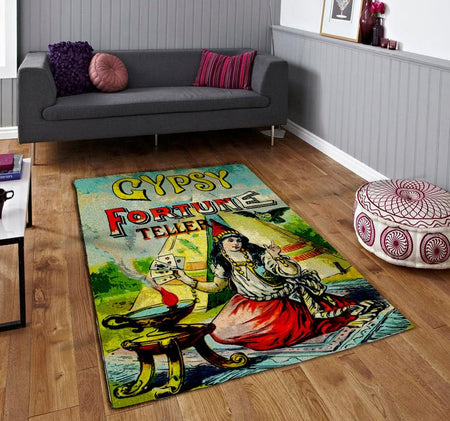 Gypsy Fortune Teller Vintage Rug 07083