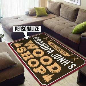 Personalized Woodshop Rug 05402