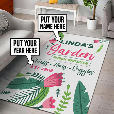 Personalized Garden Rug 05597