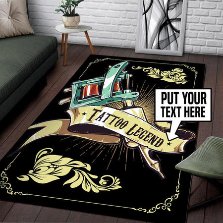 Personalized Tattoo Legend Rug 05973