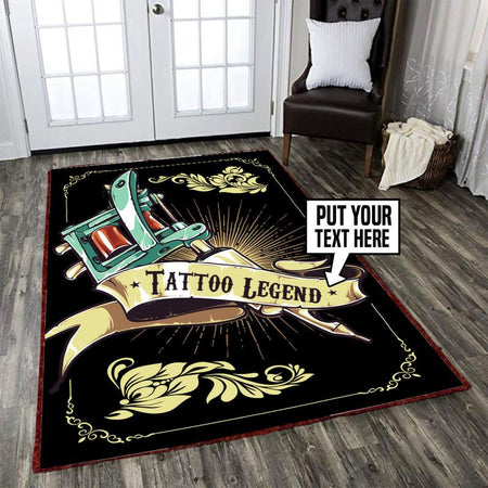 Personalized Tattoo Legend Rug 05973