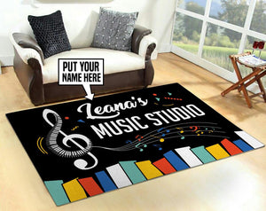 Personalized Music Studio Rug 05840