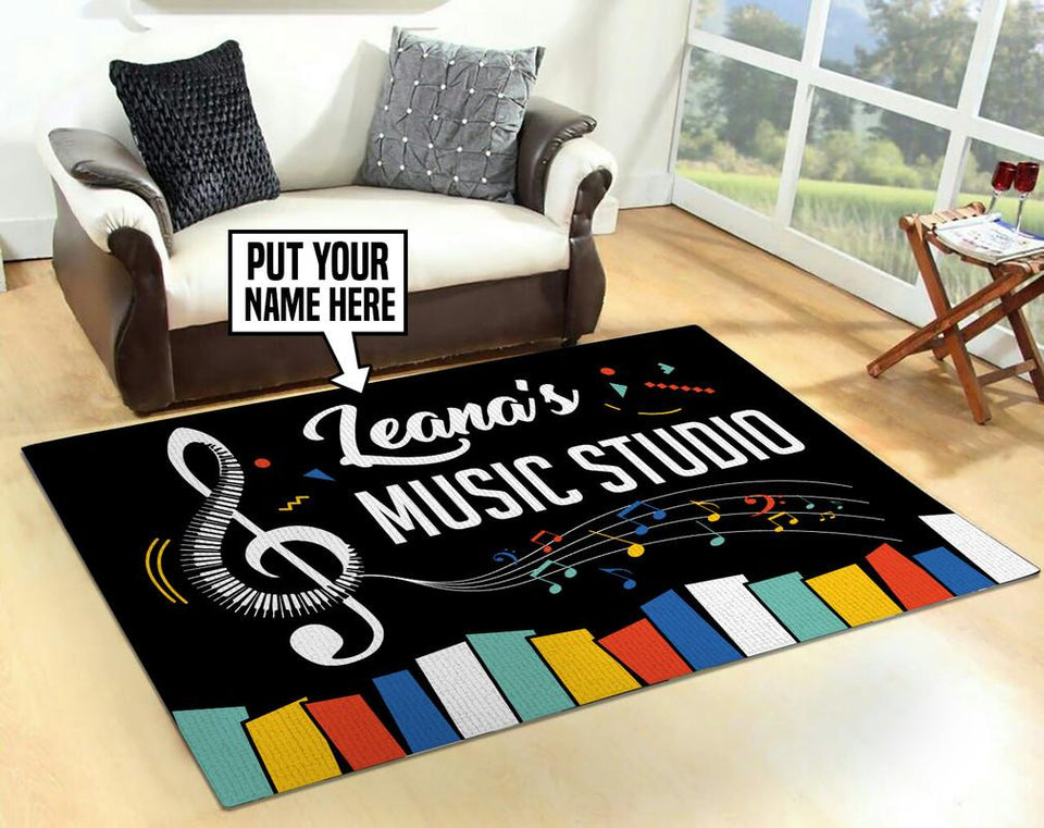 Personalized Music Studio Rug 05840
