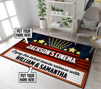 Personalized Home Theater Rug 06191