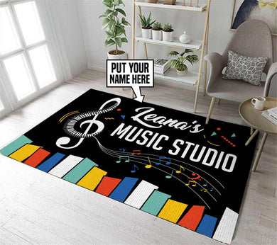 Personalized Music Studio Rug 05840